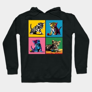 Toyger Pop Art - Cute Kitties Hoodie